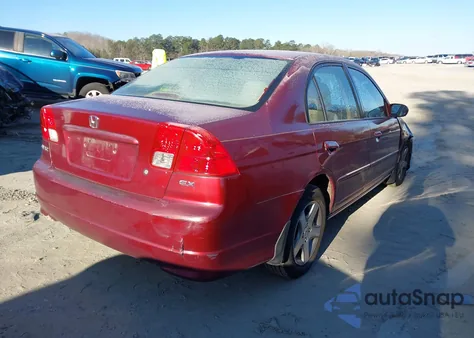 2004 Honda Civic Ex из США, поврежденный, VIN 2HGES26754H556873